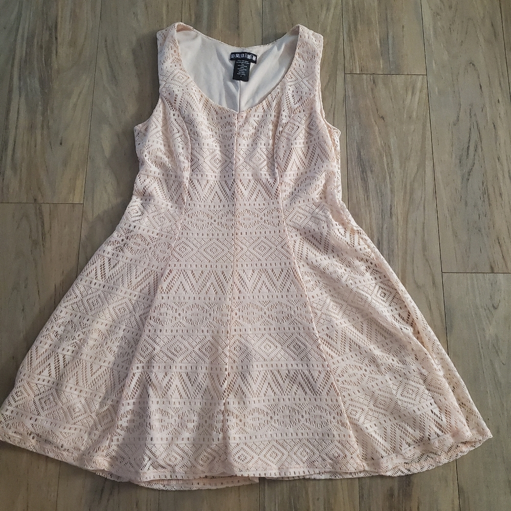 Paper Doll Boho Fit & Flare  Ivory Dress M